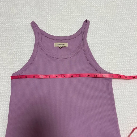 Madewell Supima Rib ‘90s Tank in Vibrant Lilac - Picture 4 of 9
